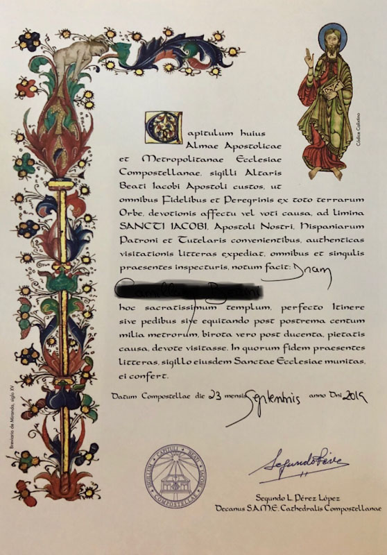 compostelana caminho de santiago