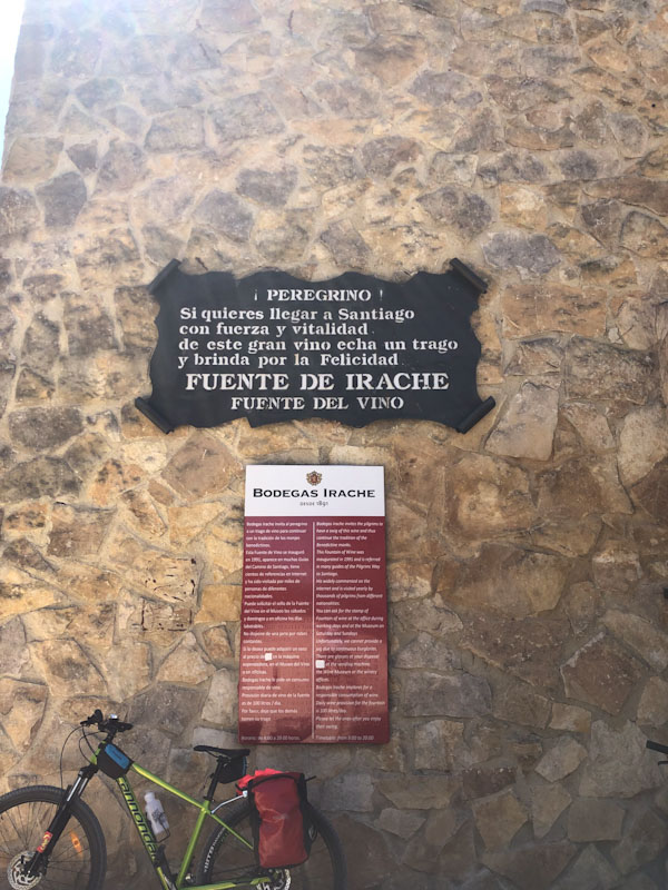 Bodegas Irache Caminho de Santiago