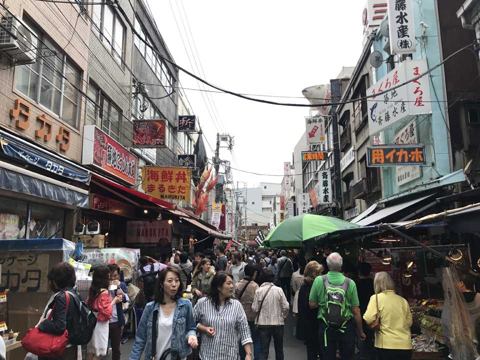 Mercado de Peixes Tsukiji Toquio Japão