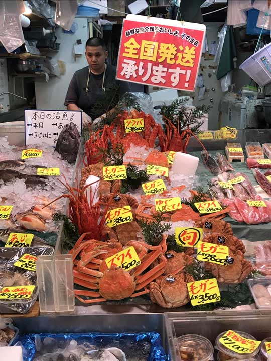 Mercado de Peixes Tsukiji Toquio Japão