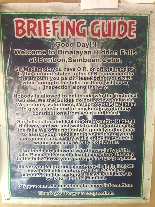 binalayan hidden falls cebu