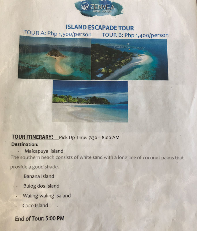Island Escapade Tour Coron