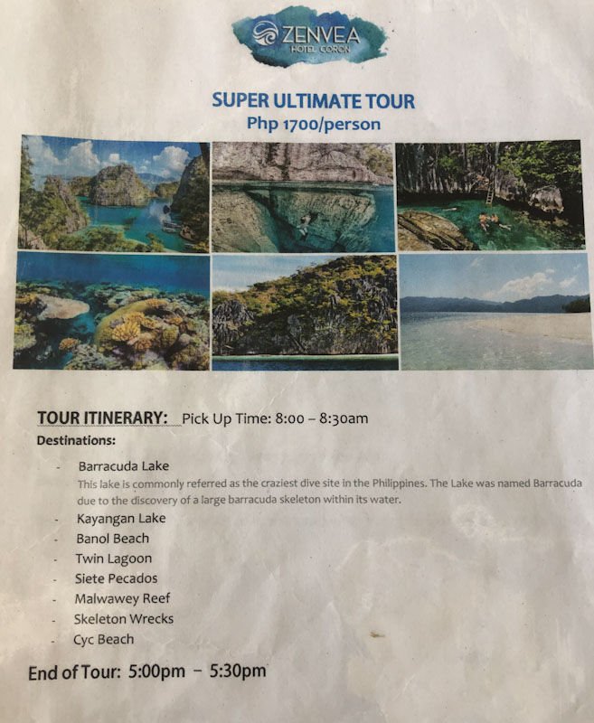 Super Ultimate Tour Coron 